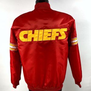 KANSAS CITY CHIEFS STARTER Snap Down Jacket RED Spring 2023 3X 4X 5X 6X